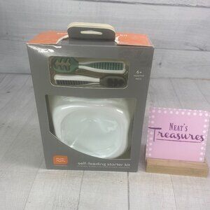 NumNum Starter Kit Baby Bowl and Spoons Set  BPA  Free Silicone Toddler Feeding